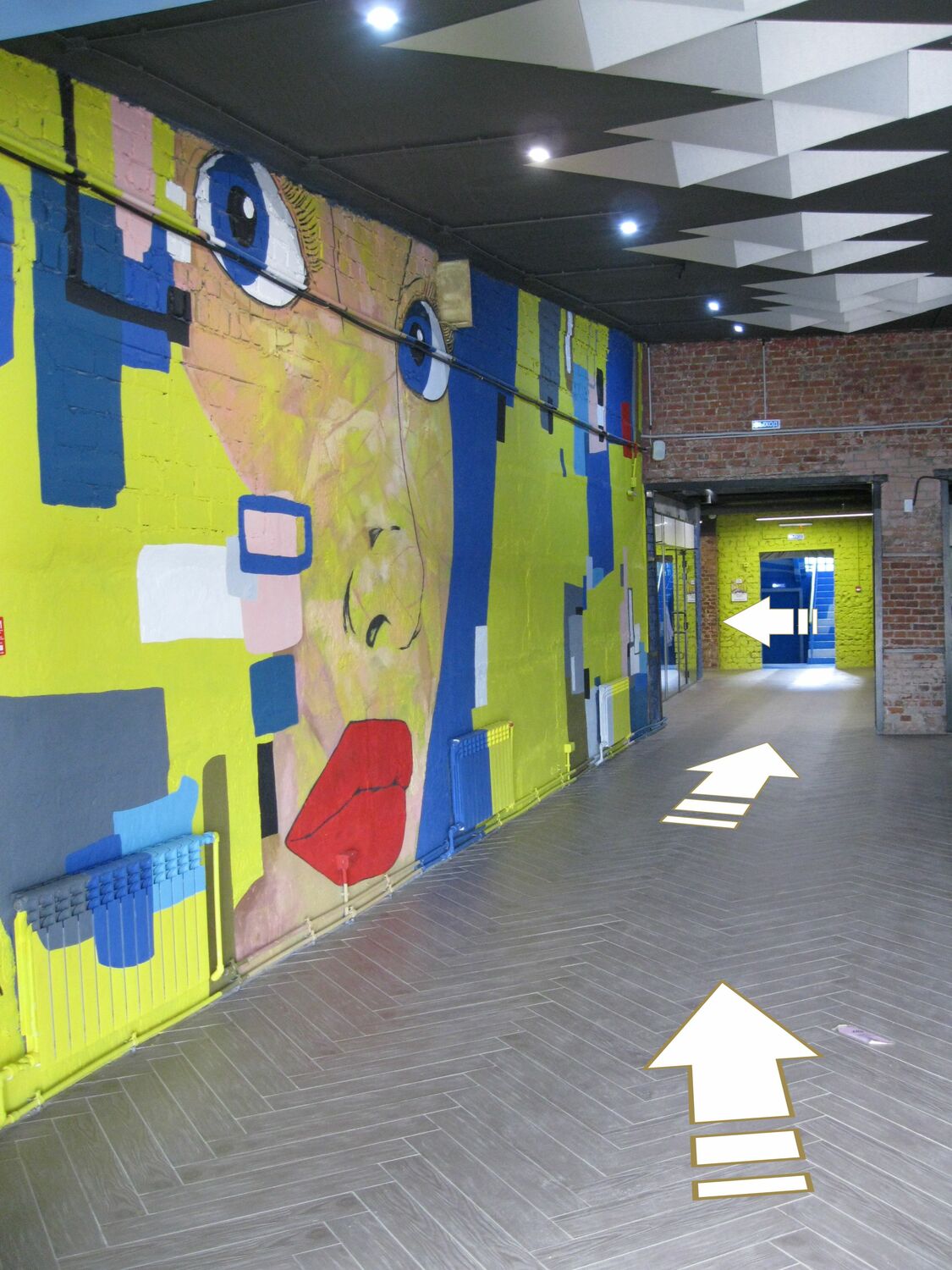 Схема прохода в студию pokrasote_vlg ул. Гроссмана 6, лофт пространство Фабрика